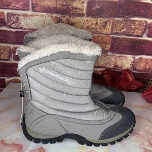 Tamarack Gray mid-calf Fur Lined Quilted Waterproof Snow Boots
